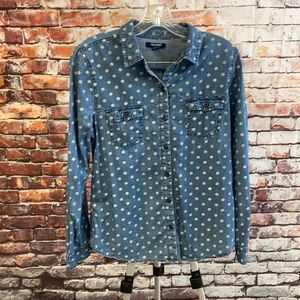 Old Navy pot a dot button down
